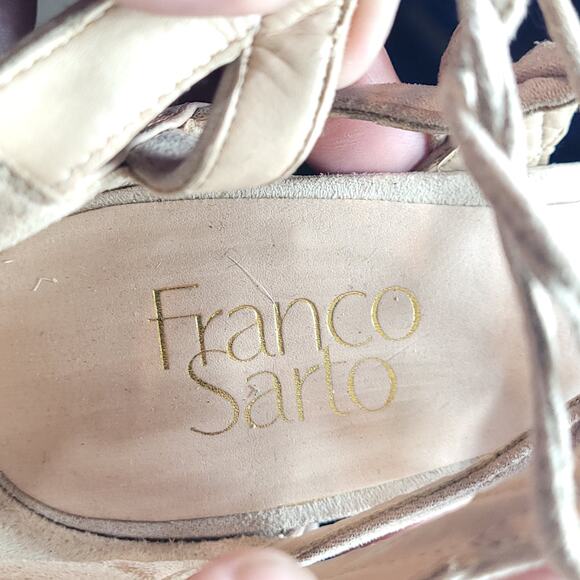 Franco Sarto Women's Meena Heeled Sandals biege size 8 - Picture 10 of 10